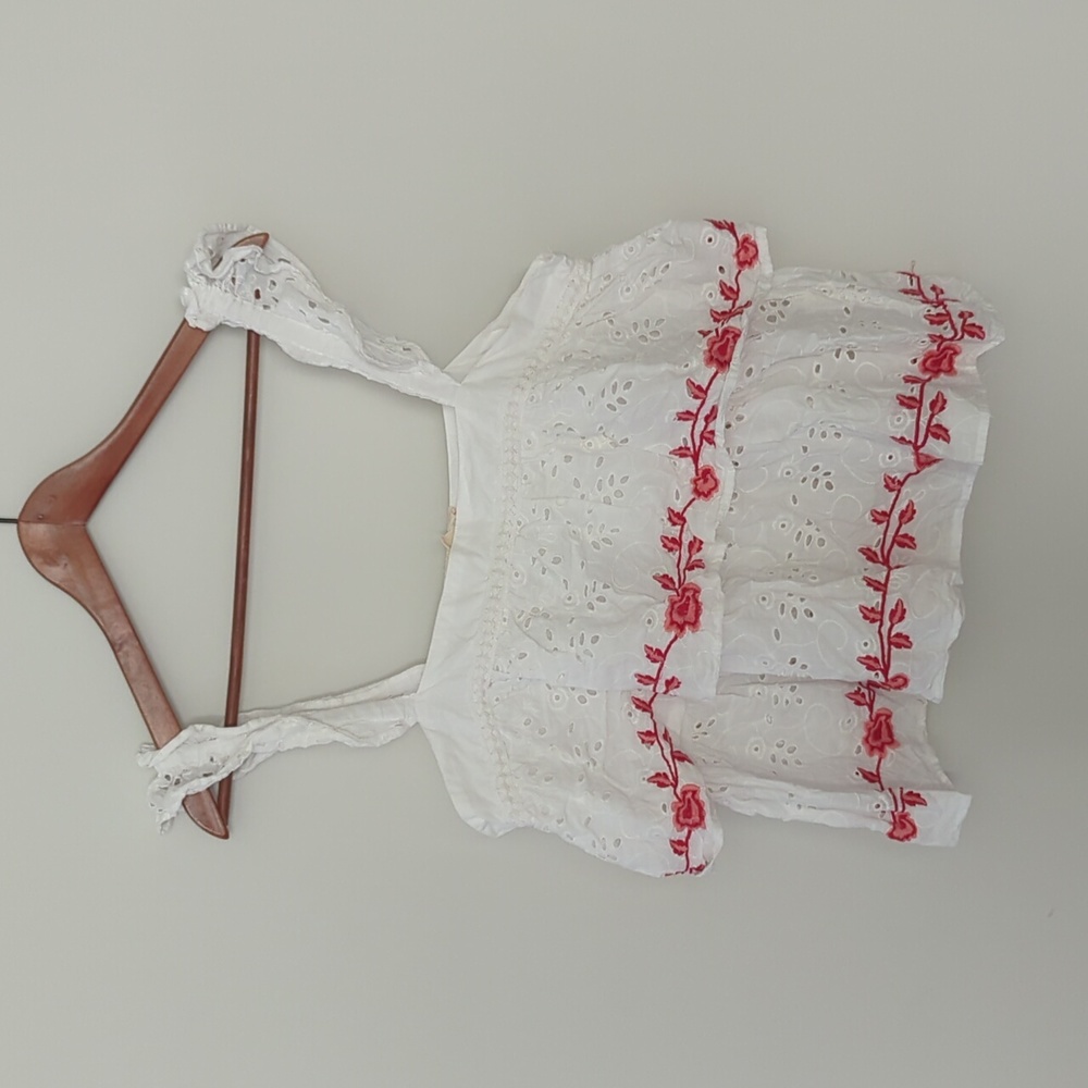 Jennifer & Grace White Eyelet Top